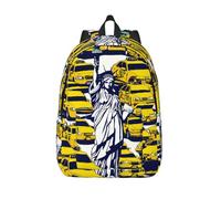 YHBLYKXP New York City print Duffel Bag, Lightweight Duffel Bag, Casual Backpack, 17.7 x 6.3 x 12.2 inches, Black, M