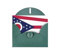 YHBLYKXP Ohio State Flag print Holiday Greeting Cards - Elegant Thank-You Cards Party Invitation Cards for Festive Occasions