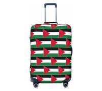 YHBLYKXP Palestine flag Luggage protection cover with zipper to prevent scratches and tears, fit for checked luggage, Black, M