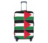 YHBLYKXP Palestine flag print Luggage cover, suitcase protector, elasticated protective sleeve, fits 18-32 inch suitcases, White, L