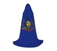 YHBLYKXP Pennsylvania State Flag Hooded Cloak - Extra Large Hooded Cloak, Fit for Makeup Parties, Theme Parties, Daily Wear