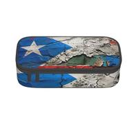 YHBLYKXP puerto rico wallpaper flag Printed Large Capacity Office Box, Stationery Organiser Office Cosmetic Bag