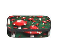 YHBLYKXP Red Cap Mushrooms print Large Capacity Storage Bag Travel Office Supplies Box, Makeup Bag, Desk Organizer with