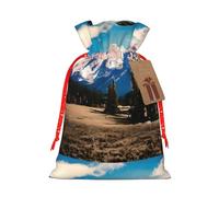 YHBLYKXP Rocky Mountains Drawstring Christmas bag, birthday Thanksgiving, anniversary and party present packaging