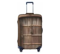 YHBLYKXP Rustic Stall Wooden Door print Luggage cover, suitcase protector, elasticated protective sleeve, fits 18-32 inch suitcases, White, XL