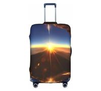 YHBLYKXP Shining Overlook print Luggage cover, suitcase protector, elasticated protective sleeve, fits 18-32 inch suitcases, White, XL