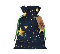 YHBLYKXP Stars Eastern pattern Drawstring Christmas bag, birthday Thanksgiving, anniversary and party present packaging