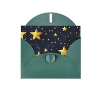 YHBLYKXP Stars Eastern pattern print Holiday Greeting Cards - Elegant Thank-You Cards Party Invitation Cards for Festive Occasions