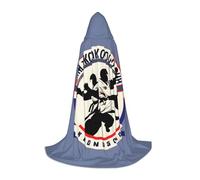 YHBLYKXP Taekwondo Design Hooded Cloak - Extra Large Hooded Cloak, Fit for Makeup Parties, Theme Parties, Daily Wear