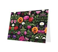 YHBLYKXP Thug Life Flowers print Holiday Greeting Cards - Elegant Thank-You Cards Party Invitation Cards for Festive Occasions