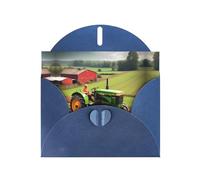 YHBLYKXP Tractor farm pattern print Holiday Greeting Cards - Elegant Thank-You Cards Party Invitation Cards for Festive Occasions