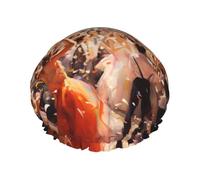 YHBLYKXP Tuesday Party print Adjustable double-layer shower cap, reusable women's spa salon shower cap
