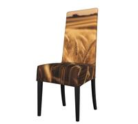 YHBLYKXP Wheat Field Print Custom Stretch Chair Cover, Personalized Elastic Slipcover for Home Dining Hotel Party Decor