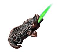 YHBNJIGW Jet torch lighter, jet green windproof flame, butane gas refillable, adjustable flame, metal material