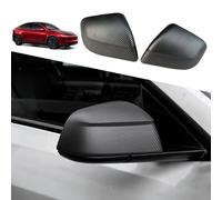 YHCDSEA Rearview Mirror Guard Cover for Tesla Model Y Juniper, Side Mirror Cover Exterior Accessories fit for Tesla Model Y Juniper 2025 (Matt Carbon Fiber Pattern)