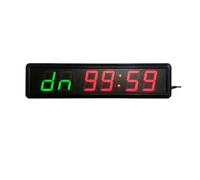 YHDIZSUPO Electronic 2.3-Inch Mini LED Gym Timer Clock 6-Digit Interval Training Digital Tabata Timer Wall Mount Digital Bright Display