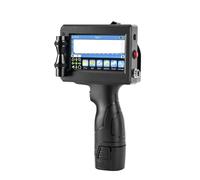 YHDIZSUPO Portable 12.7mm Handheld Inkjet Printer QR Bde Batch Number Logo Expiry Date Label Printer 25 Languages Non-encrypted for Text Date(1 Cartridge-12.7mm)
