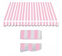 YHDMDQ Retractable Awning Replacement Canvas, Sun Shade Shelter Top Cover, 16x12ft/12x10ft/10x8ft/8x5ft Sunshade Canopy Cloth, Awning Replacement Polyester Fabric(Pink,4x2.5m/13x8.2ft)