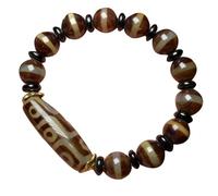 YHDONE Tibetan Dzi Agate One-Line Nine-Eyed Dzi Bracelet with Certificate For Men and Women jade Bracelets for men
