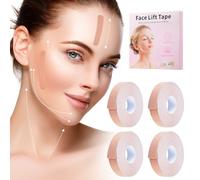 YHDSYN Face Tape for Wrinkles,4Rolls of Premium Face Tape for Skin，Skin Tone Face Lifting Strap Lip Tape Neck Tape Mouth Tape Forehead Tape,Harmless to The Skin