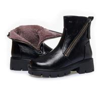 YhdtHSF Women's Chunky High Heel Platform Ankle Boots,Black,5.5 UK