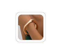 Yheahin Chunky Gold Cuff Bracelet Bangle for Women Trendy Hammered Open Stack Hinged Wrist Cuff Wide Silver Plated Minimalist Statement Bangle Jewelry for Punk Party, Adjustable, Silver, alloy