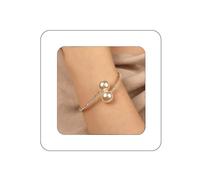 Yheahin Vintage Multi Row Pearl Crystal Cuff Bracelet for Women Rhinestone Stretchy Wrap Bangle Wrist Bracelet Accessories for Bridal Wedding Parties, Standard size, Rhinestone, Rhinestone