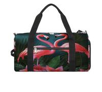 YHEGBFD Gym Bag Flamingo Flowers Gym Bag for Women Men Backpack Gym Bag with Shoe Compartment Reusable Gym Bag Mini Gym Bag, Flamingo Flowers, One Size