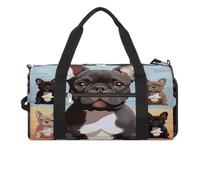 YHEGBFD Gym Bag French Bulldog Dog Cute Gym Bag for Women Men Backpack Gym Bag with Shoe Compartment Reusable Gym Bag Mini Gym Bag, French Bulldog Dog Cute, One Size