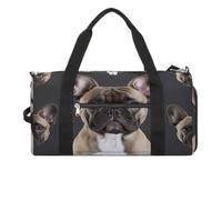 YHEGBFD Gym Bag French Bulldog Gym Bag for Women Men Backpack Gym Bag with Shoe Compartment Reusable Gym Bag Mini Gym Bag, French Bulldog, One Size