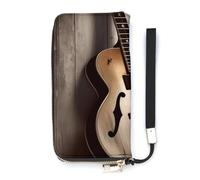 YHEGBFD Leather Purse,Guitar Pictures Print Womens Wallet,travel Wallet,wrist Strap Long Purse,leather Zip Around Wallet, style, 20x10.5cm, Modern