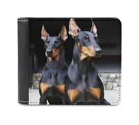 YHEGBFD Slim Wallet for Men,Doberman Print Men Wallet,card Wallet,Bifold Wallets,front Pocket Wallets for Men, style, One Size, Modern