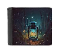YHEGBFD Slim Wallet for Men,Fireflies And Lantern Print Men Wallet,card Wallet,Bifold Wallets,front Pocket Wallets for Men, style, One Size, Modern