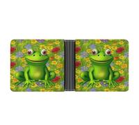 YHEGBFD Slim Wallet for Men,Frog Print Men Wallet,card Wallet,menâ€™s Bifold Wallets,front Pocket Wallets for Men, style, One Size, Modern