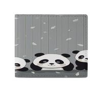 YHEGBFD Slim Wallet for Men,Funny Little Panda Print Men Wallet,card Wallet,Men's Bifold Wallets,front Pocket Wallets for Men, style, One Size, Modern