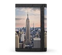 YHEGBFD Wallet,Empire State Building Trifold Wallet,wallet with Key Ring,blocking Trifold Wallet Sleek And Slim for Men And Women., Empire State Building, One Size, Modern