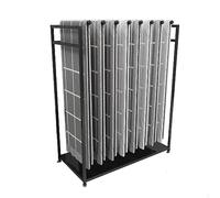 YHEIANJ Commercial Metal Quilt Blanket Display Stand Rack, Large Capacity Floor-standing Quilt Core/Bedding/Towel/Fabric Holder Shelf,Home Textile Store/Retail Store,Black 150x60x150cm