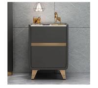 YHEIANJ Nightstand W/ 2 Wooden Drawer Space Saving Bedside Table Solid Wood And Leather End Table Side Bedroom Bedside Cabinet interesting，Y 35x35x55cm
