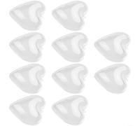 Yhenlovtt 10 Packs Clear Heart Ornaments Balls Valentine‘s Day Ornaments Ball To Fill, DIY Plastic Fillable Valentine Decorations Tree Balls Baubles Craft Transparent Ball(8CM)
