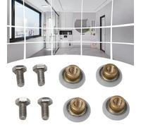 Yhenlovtt 10 Pcs Photovoltaic Solar Panel End Clamp, Mount Accessories, Aluminum Alloy PV Frame Clamps, for 30Mm 32Mm 35Mm 40Mm Panels Silver(20mm)