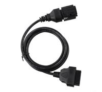 Yhenlovtt 10 Pin to 16 Pin OBD2 Diagnostic Adapter Cable for Motorcycles ICOM-D, 1.5M ABS Connector Compatible with ELM327 OBDLink K-Line MotoScan ISTA-D ISTA-P, Fits Round 10 Pin Port 1996-2016