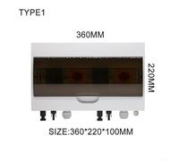 Yhenlovtt 1000V 2 in 2 Out PV Combiner Box for Solar Panels, Photovoltaic Junction Box with Over-Voltage and Over-Load Protection, IP65 Waterproof or(Not Waterproof Type)