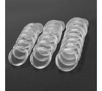 Yhenlovtt 100pcs 25mm Round Coin Capsule Holder Box with Storage Container for Collectible, Commemorative Tokens, Silver & Gold, Made of Polypropylene Plastic, Home Organization for Coin Collectors