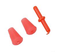 Yhenlovtt 10pcs Fishing Float Stopper Having Anti-slip Style Plastic Line Red Plus Tools Colors Sea Plus Rock Tackle Stopper Fishing for Yellow (S)