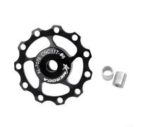 Yhenlovtt 11T and 12T Sealed Bearing For Jockey Pulley Wheel for Road For Bike Rear Derailleur - High Strength Aluminum Alloy with Steel Bearing Guide Wheel(13T blue)