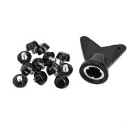 Yhenlovtt 12-Piece Football Boot Studs Replacement Set with 5mm Thread, 4 Sizes (7mm/10mm/13mm/16mm) and Wrench, Non-Slip Spikes for Rugby and Hi(7MM)