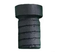 Yhenlovtt 13.3mm Billiard Cue Ferrule Replacement with Phenolic or ABS Plastic Tip - Black and White for Pool Cue Maintenance, 20.3mm Height, 10.6mm Lower Diameter(Black)