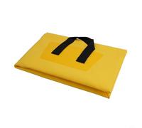 Yhenlovtt 13l Square Folding Water Bucket Collapsible Activities with 500d Pvc Tarpaulin Medium Wash Basin for Camping Fishing Outdoor (YELLOW)