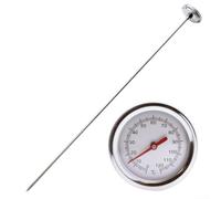 Yhenlovtt 19.7 inch Long Probe Compost Soil Thermometer, Stainless Steel, Sealed Glass for DIAL, Moisture Resistant, a large 2-inch for DIAL, Wide Temperature Range for Deep Pile Readings