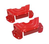 Yhenlovtt 2 Pack Mower Deck Spindle Pulley Belt Guard Cover, Metal Red Protective Shield, Compatible With for TROY-BILT for PONY for CRAFTSMAN 42 46 Inch